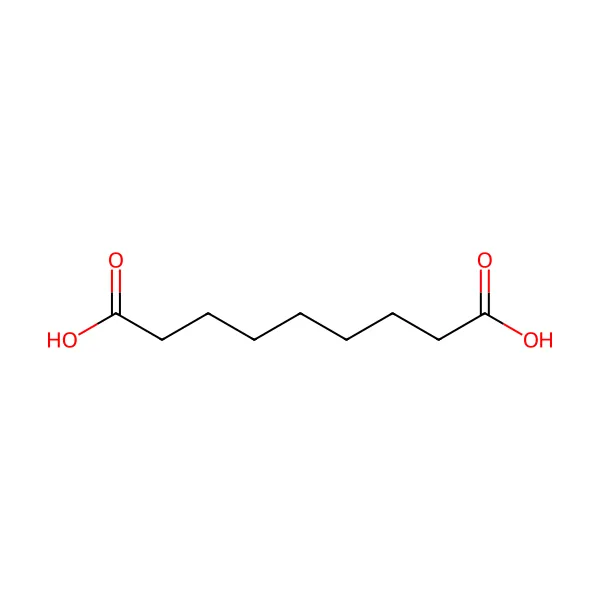 Azelaik asit molekül yapısı — CAS 123-99-9