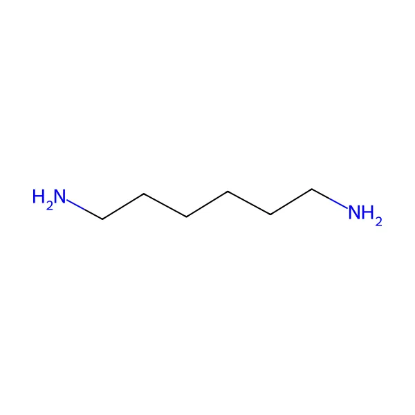 Heksametilendiamin molekül yapısı — CAS 124-09-4