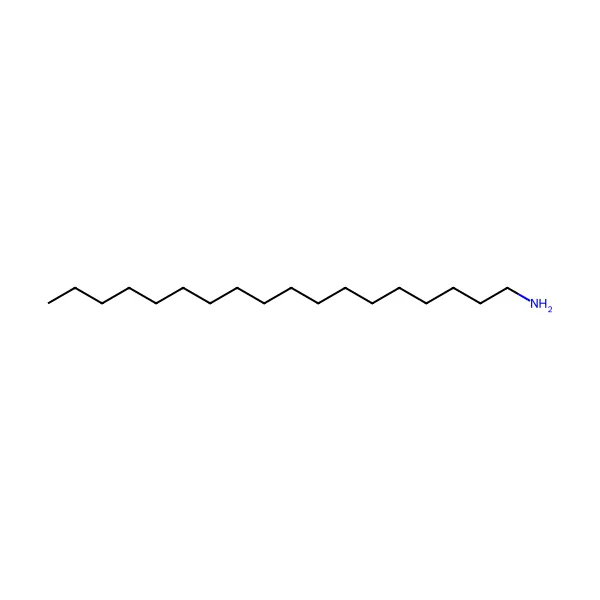 Oktadesilamin molekül yapısı — CAS 124-30-1