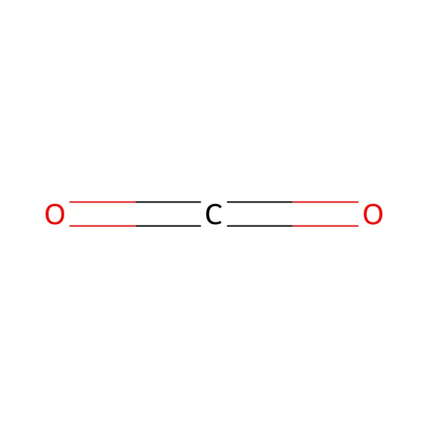 Karbondioksit molekül yapısı — CAS 124-38-9