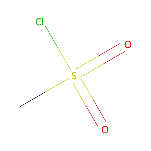 Metansülfonil klorür molekül yapısı — CAS 124-63-0