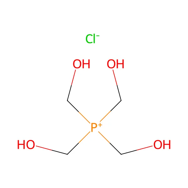 Tetrakis(hidroksimetil)fosfonyum klorür molekül yapısı — CAS 124-64-1