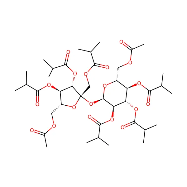 Sükroz asetat izobütirat molekül yapısı — CAS 126-13-6