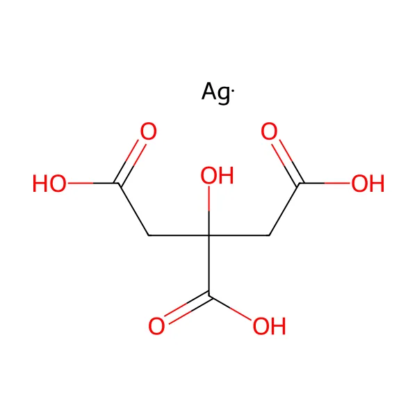 Gümüş sitrat molekül yapısı — CAS 126-45-4