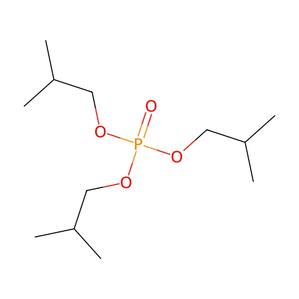 Triizobütil fosfat molekül yapısı — CAS 126-71-6