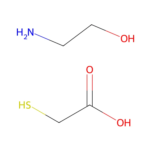 Monoetanolamin tiyoglikolat molekül yapısı — CAS 126-97-6