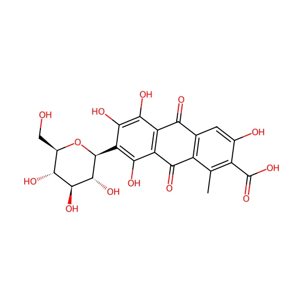 Karminik asit molekül yapısı — CAS 1260-17-9