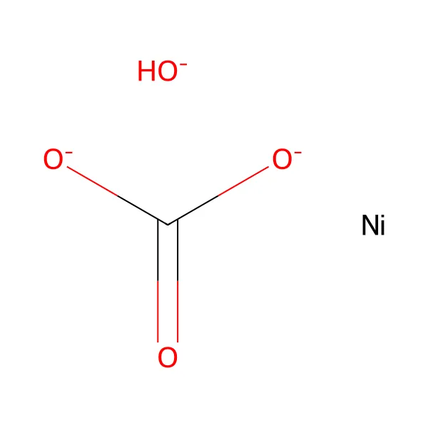 Nikel karbonat hidroksit molekül yapısı — CAS 12607-70-4