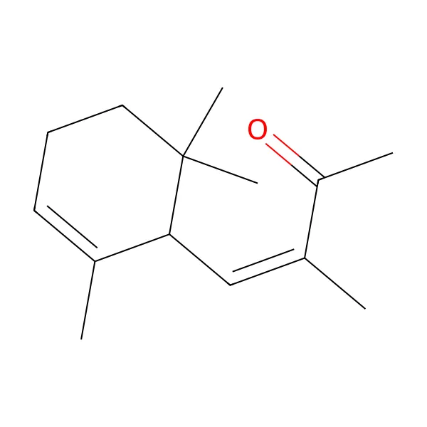Alfa-izometil iyonon molekül yapısı — CAS 127-51-5