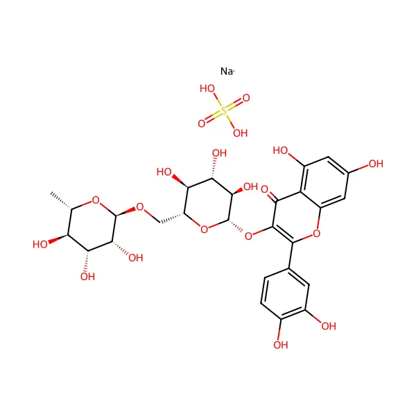 Sodyum Rutin Sülfat molekül yapısı — CAS 12768-44-4