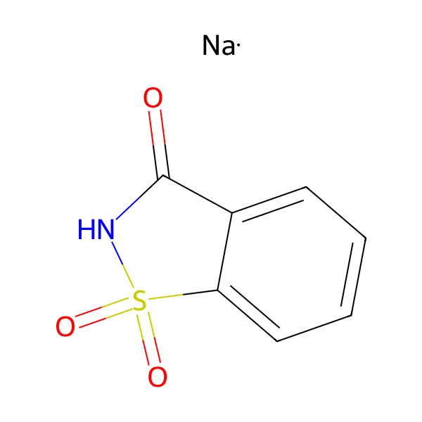 Sodyum sakarin molekül yapısı — CAS 128-44-9
