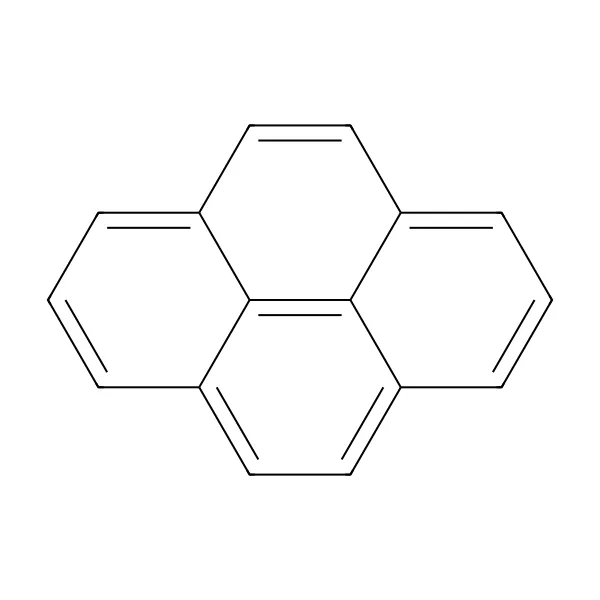 Piren molekül yapısı — CAS 129-00-0