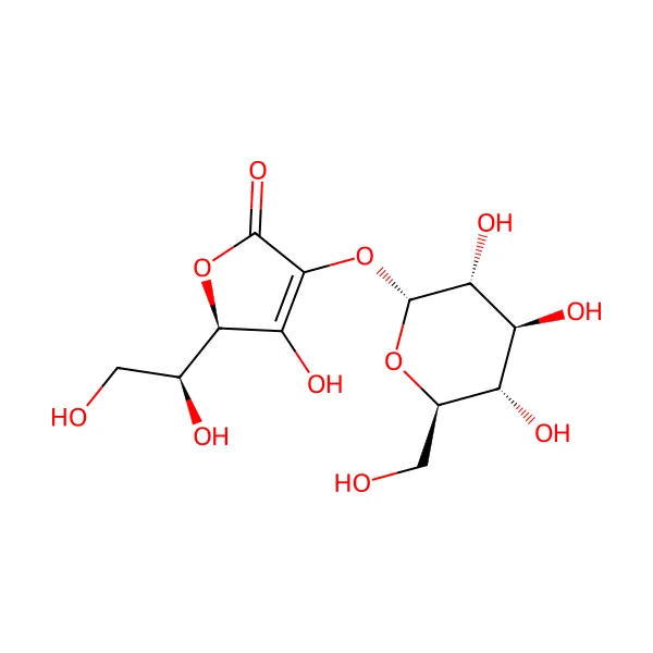 Vitamin C Askorbil Glukozit molekül yapısı — CAS 129499-78-1