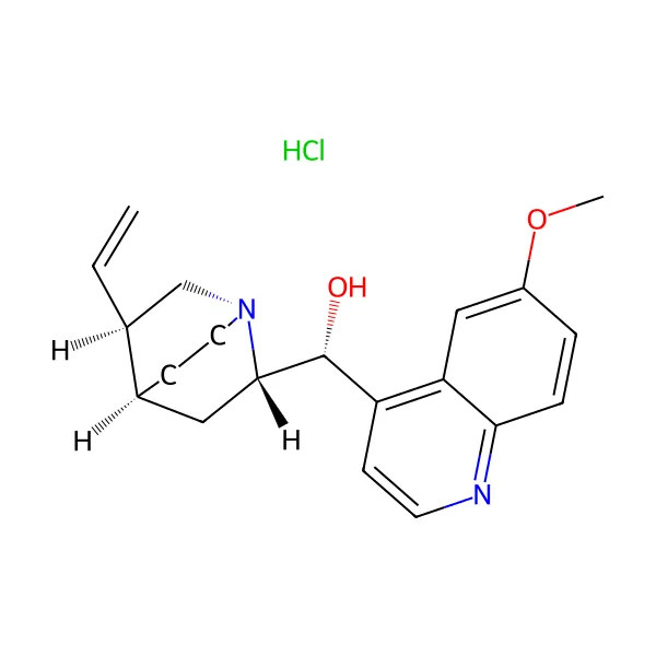 Kinin hidroklorür molekül yapısı — CAS 130-89-2