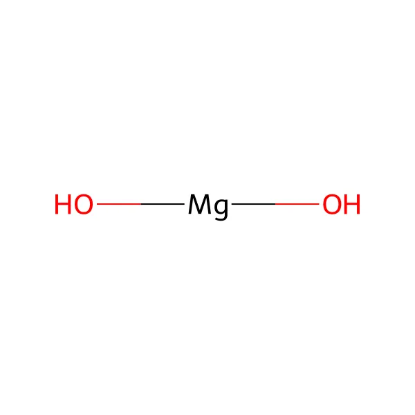 Magnezyum hidroksit molekül yapısı — CAS 1309-42-8