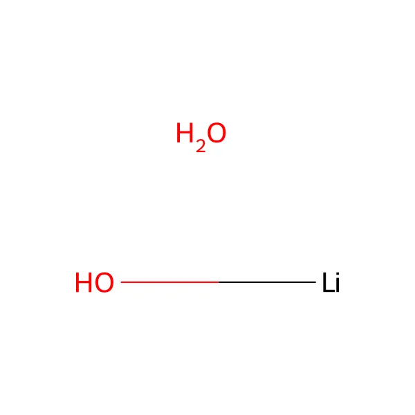 Lityum hidroksit monohidrat molekül yapısı — CAS 1310-66-3
