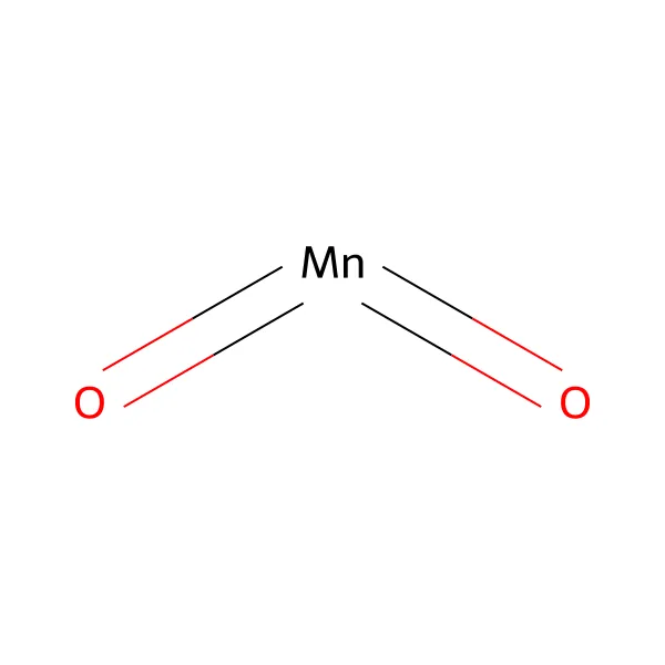 Mangan Dioksit molekül yapısı — CAS 1313-13-9