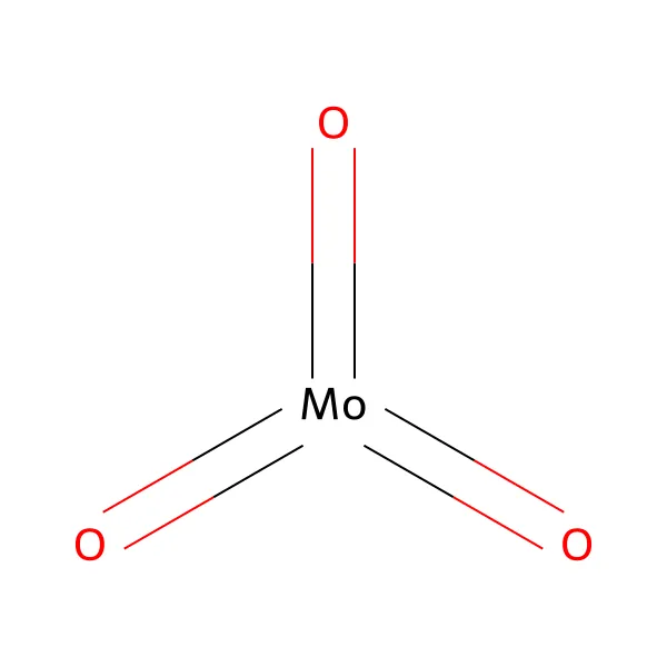 Molibden trioksit molekül yapısı — CAS 1313-27-5