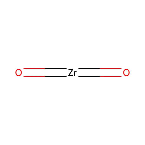 Zirkonyum dioksit molekül yapısı — CAS 1314-23-4