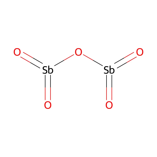 Antimon pentaoksit molekül yapısı — CAS 1314-60-9