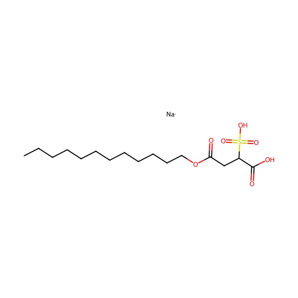 Disodyum 4-lauril sülfosüksinat molekül yapısı — CAS 13192-12-6