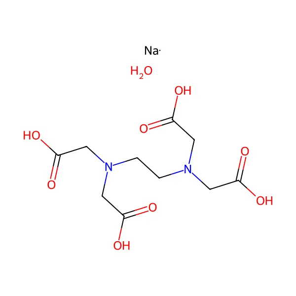 Sodyum edetat tetrahidrat molekül yapısı — CAS 13235-36-4