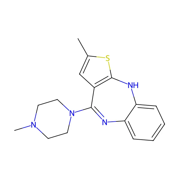 Olanzapin molekül yapısı — CAS 132539-06-1