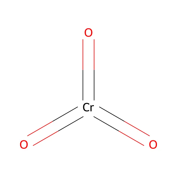 Krom trioksit molekül yapısı — CAS 1333-82-0