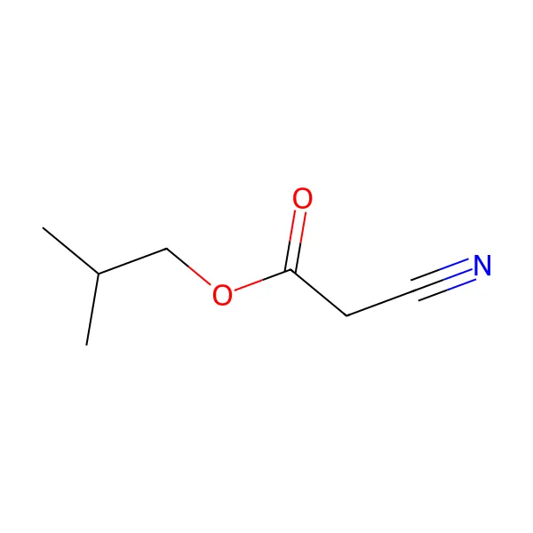 İzobütil siyanoasetat molekül yapısı — CAS 13361-31-4