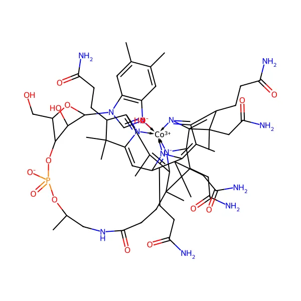Vitamin B12 Hidroksokobalamin molekül yapısı — CAS 13422-51-0