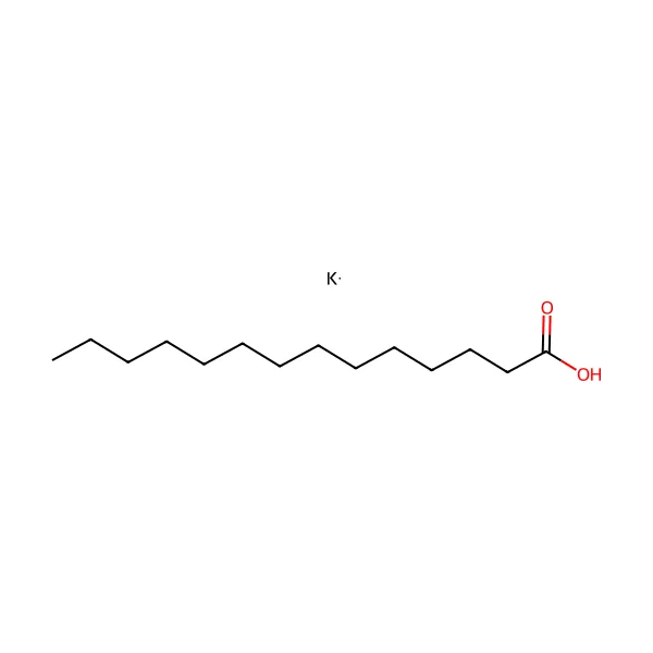 Potasyum miristat molekül yapısı — CAS 13429-27-1