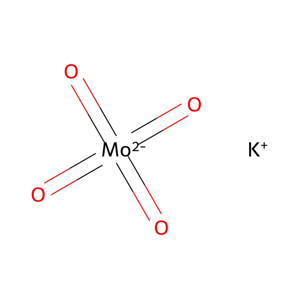 Potasyum molibdat molekül yapısı — CAS 13446-49-6