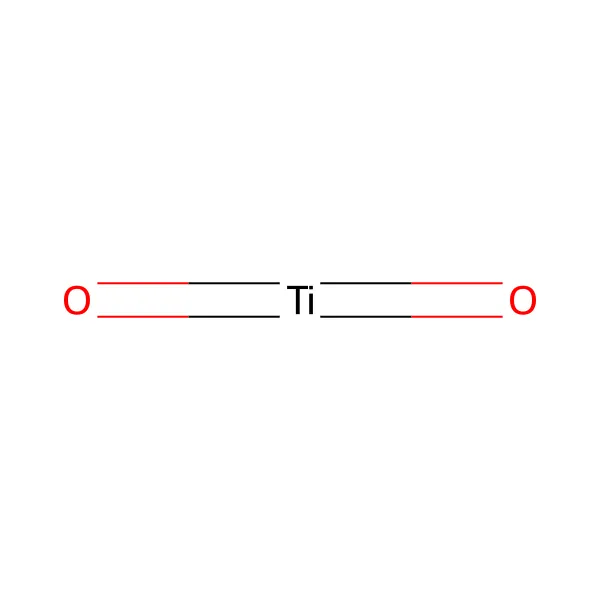 Titanyum dioksit molekül yapısı — CAS 13463-67-7