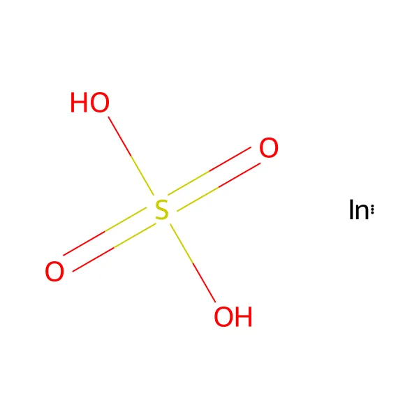 İndiyum sülfat molekül yapısı — CAS 13464-82-9