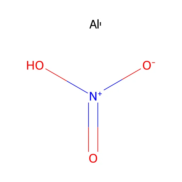 Alüminyum nitrat molekül yapısı — CAS 13473-90-0