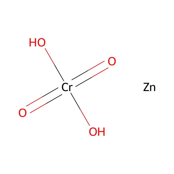 Çinko kromat molekül yapısı — CAS 13530-65-9