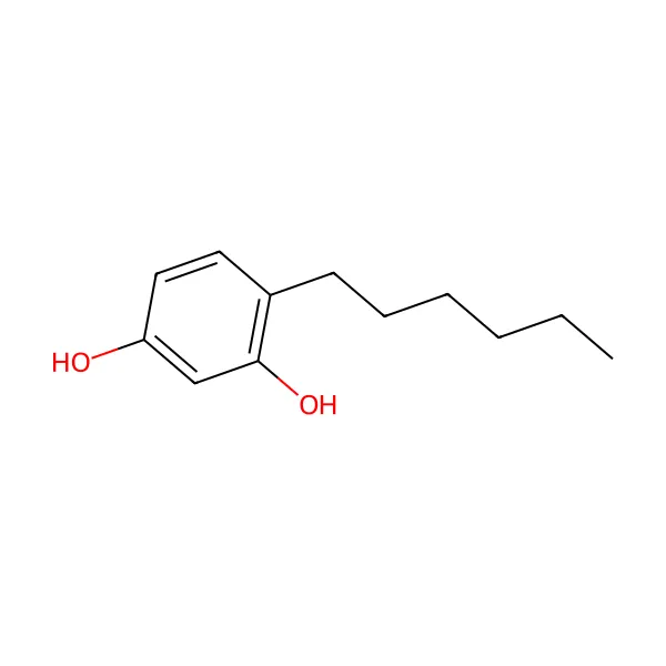 Heksilresorsinol molekül yapısı — CAS 136-77-6
