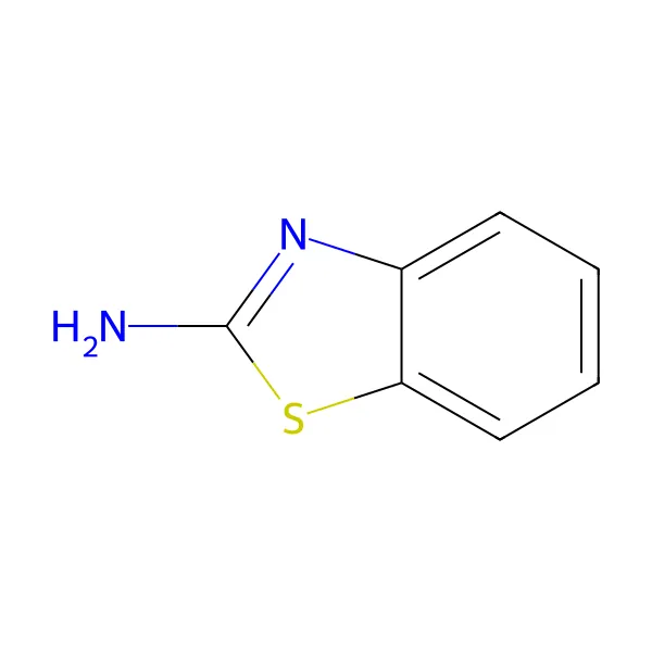 2-Aminobenzotiyazol molekül yapısı — CAS 136-95-8