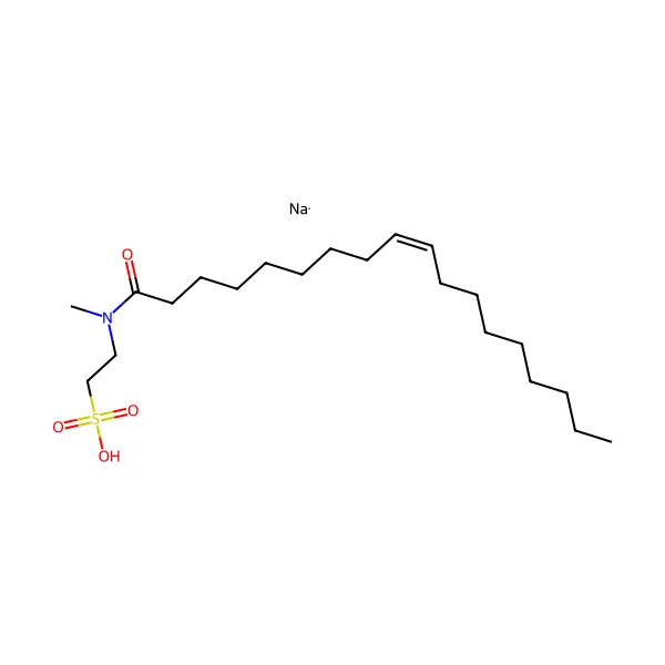 Sodyum metil oleoil taurat molekül yapısı — CAS 137-20-2