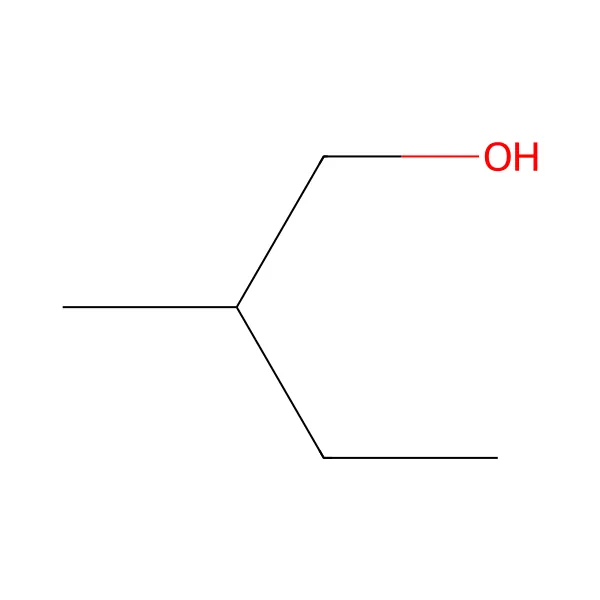 2-metil-1-bütanol molekül yapısı — CAS 137-32-6