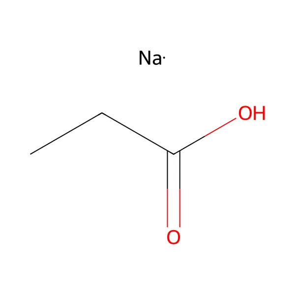 Sodyum propiyonat molekül yapısı — CAS 137-40-6