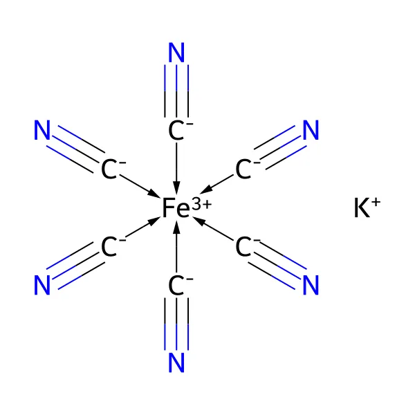 Potasyum ferrisiyanür molekül yapısı — CAS 13746-66-2