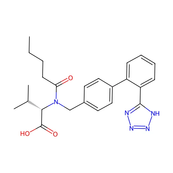 Valsartan molekül yapısı — CAS 137862-53-4