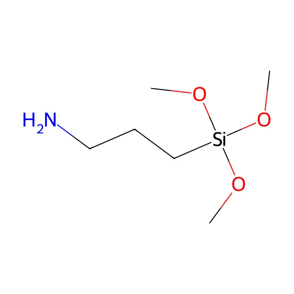 Aminopropiltrimetoksisilan molekül yapısı — CAS 13822-56-5