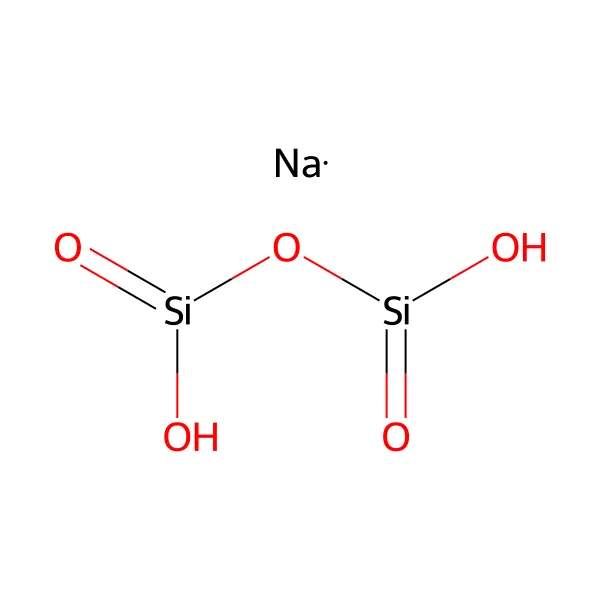 Disodyum disilikat molekül yapısı — CAS 13870-28-5