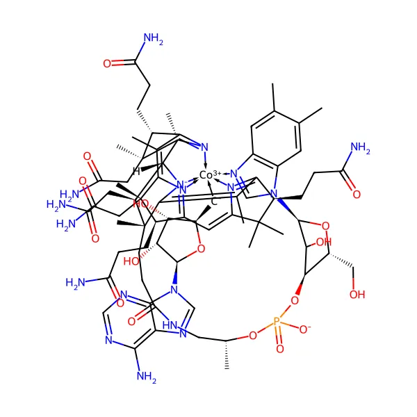 Vitamin B12 Adenozilkobalamin (Koenzim B12) molekül yapısı — CAS 13870-90-1