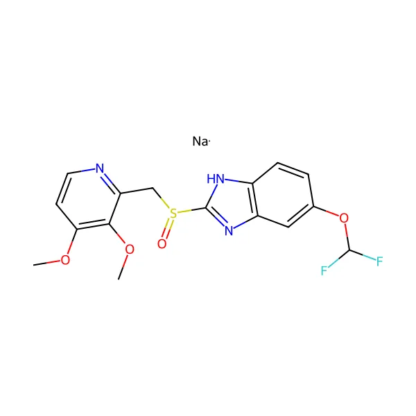 Pantoprazol sodyum molekül yapısı — CAS 138786-67-1