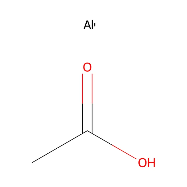 Alüminyum asetat molekül yapısı — CAS 139-12-8