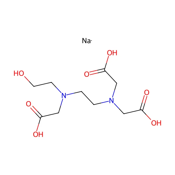 Trisodyum HEDTA molekül yapısı — CAS 139-89-9