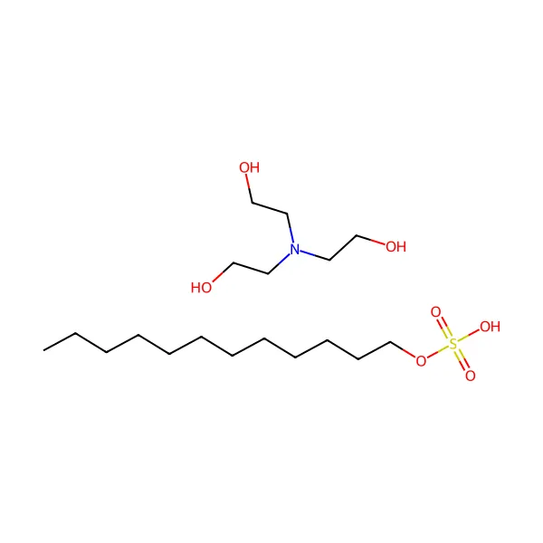 Trietanolamin lauril sülfat molekül yapısı — CAS 139-96-8